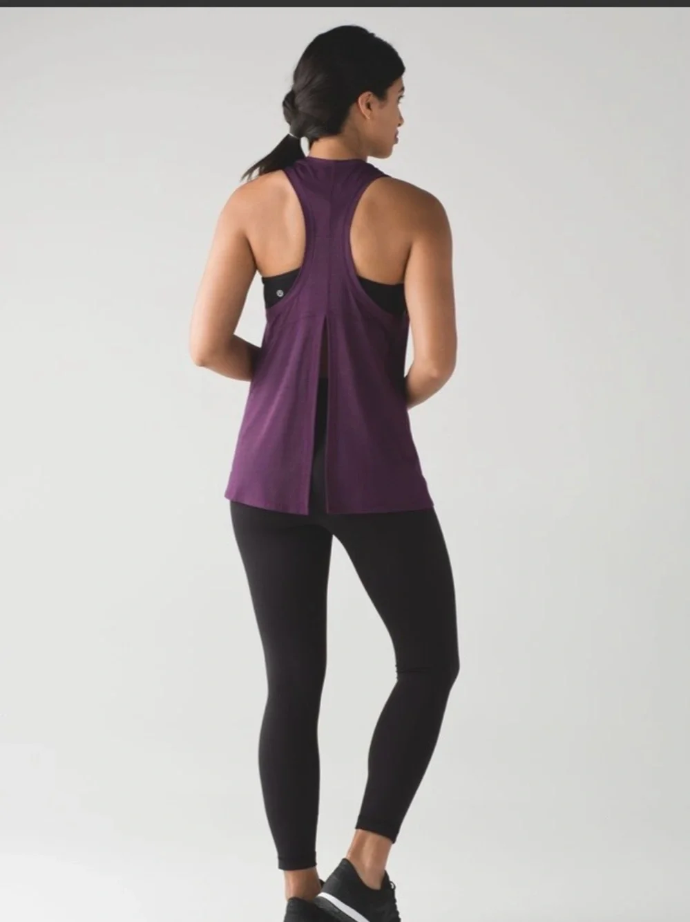 lululemon athletica Deep Purple Mesh-Panel Tank Top